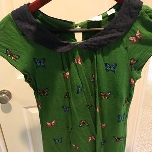 Peter Pan collated Anthropologie butterfly shirt
